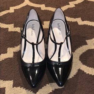 Pleather Mary-Jane low heels